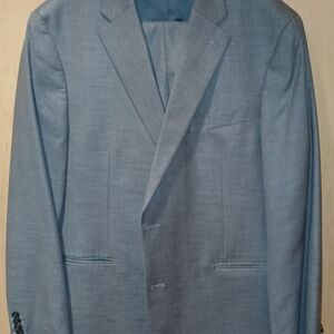 Tommy Hilfiger Light Blue Men's Two-Button Notch Lapel Blazer